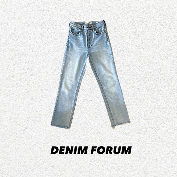 Denim Forum Arlo High Rose Straight | size 25 | blue - Picture 1 of 6